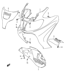 AN650 (ABS) Front leg shield