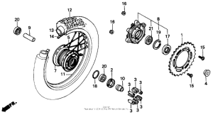 NX250 Переднее колесо