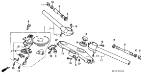  Handle pipe / top bridge