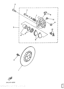 YSR50 Передний тормоз