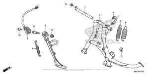 CB1100 (ABS) Подножка