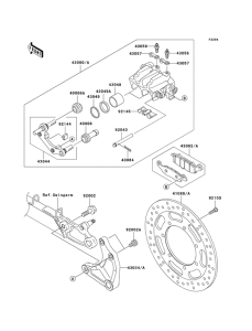 VN1600 Передний суппорт