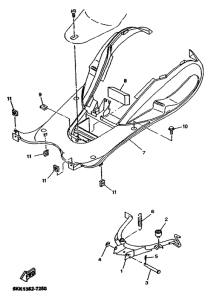 YN100 Stand. footrest