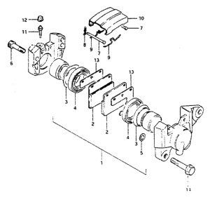 GS550 Задний суппорт