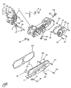 CW50RS Картер двигателя