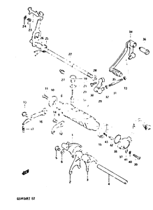 GSX400 Переключение передач