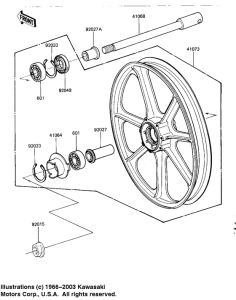 KZ1000 Front wheel / hub