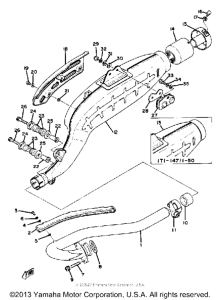 TT500G Выхлопная система