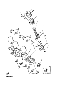 FZS600 Коленчатый вал и Поршень