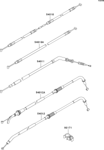 ZR750 Тросы управления