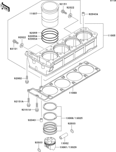 ZG1000 Цилиндр и поршни