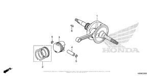 PCX150 Коленчатый вал и поршни