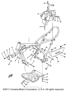 TY250A Frame-side cover