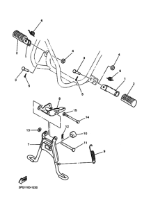 PW50 Support & repose pied