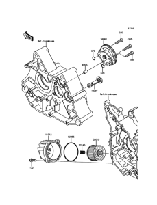 BR125 Масляный насос и фильтр