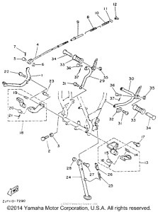 TW200EC Подножки