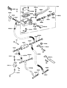 ZX400 Главный тормозной цилиндр