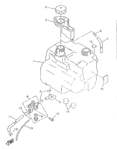 YA50R Топливный бак