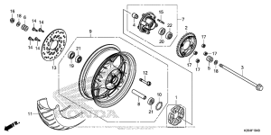 MSX125 Переднее колесо