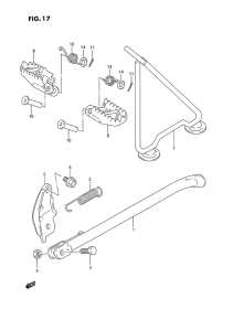 RM250 Stand - footrest