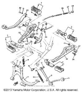 XJ650H Подножки