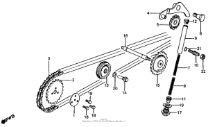 Z50R Натяжитель цепи