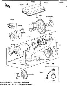 KZ1100 Starter motor / starter clutch