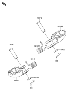 RM65 Подножки