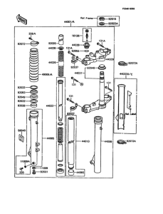 KMX200 Передняя вилка