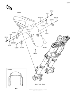 KLZ1000 Крыло переднее