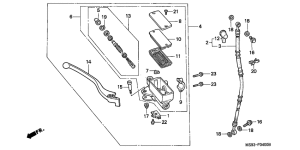 NTV650 Fr. brake master cylinder