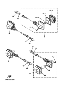 TW125 Проблесковый световой сигнал
