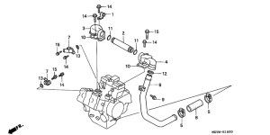 VF750C Водяная помпа