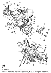 XV1100AC Головка цилиндров