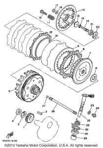 XT225FC Сцепление
