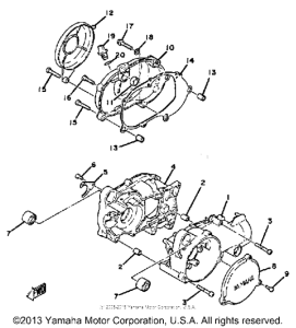QT50T Картер двигателя