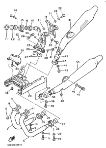 XVZ12TD Выхлопная система