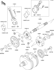 VN800 Коленвал