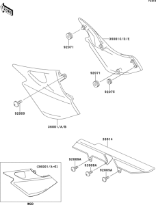 ER500 Боковые обтекатели