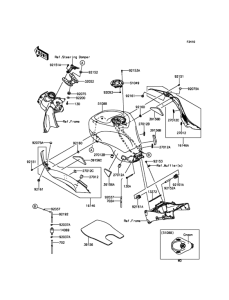 ZX600 Топливный бак