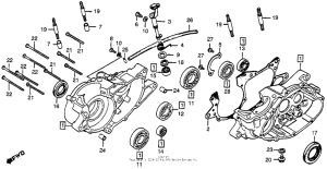 CR250R Картер двигателя