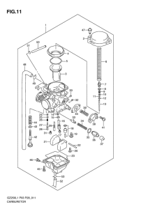 GZ250 Carburetor assy