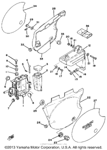 XT500D Side cover - battery box