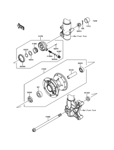 KLX150 Переднее колесо