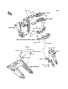 ZX1000 Задний бампер