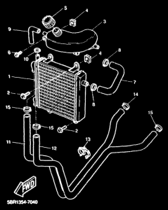 YQ50 Радиатор и Патрубки