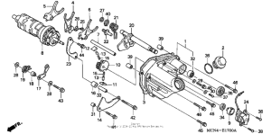 CB750 Вилка переключения передач