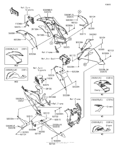 ZX636 Cowling Lowers(Egf / egfa)
