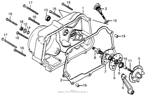 CT70 Крышка картера правая