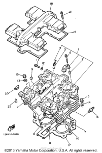 XS400J Головка цилиндров